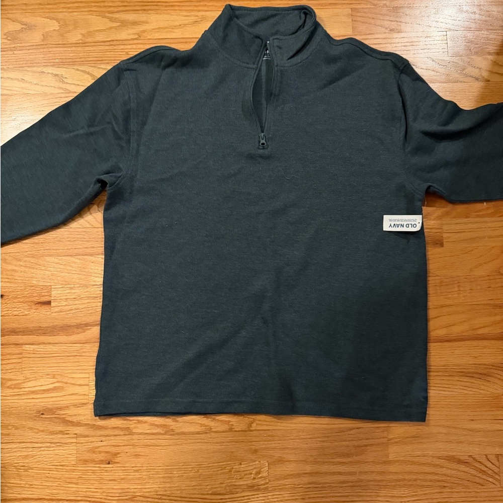 Old Navy Men's Green 1/4 Zip Sweater NWT